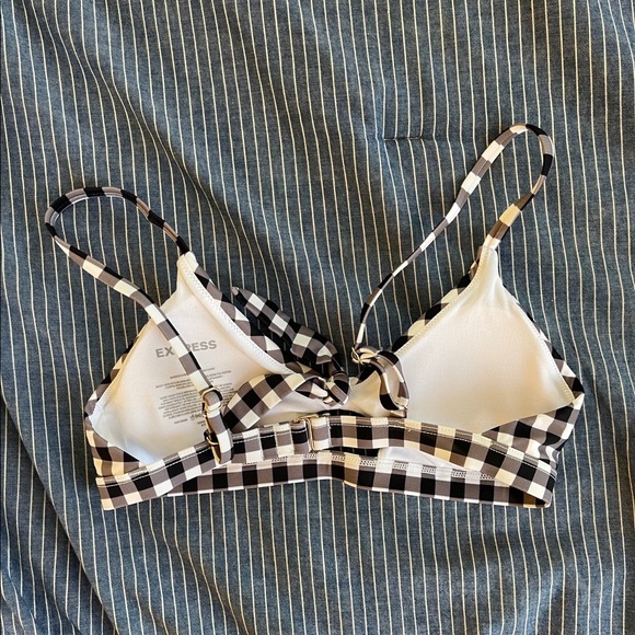 Express gingham bikini top - Picture 4 of 4